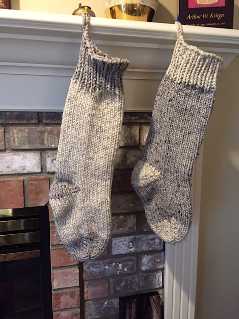 Toe-up Christmas Stocking