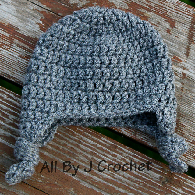 Knotted Earflap Newborn Hat