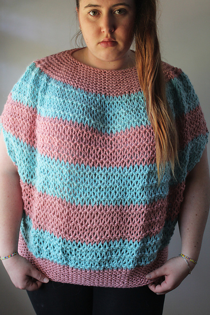 Pink and Blue Top