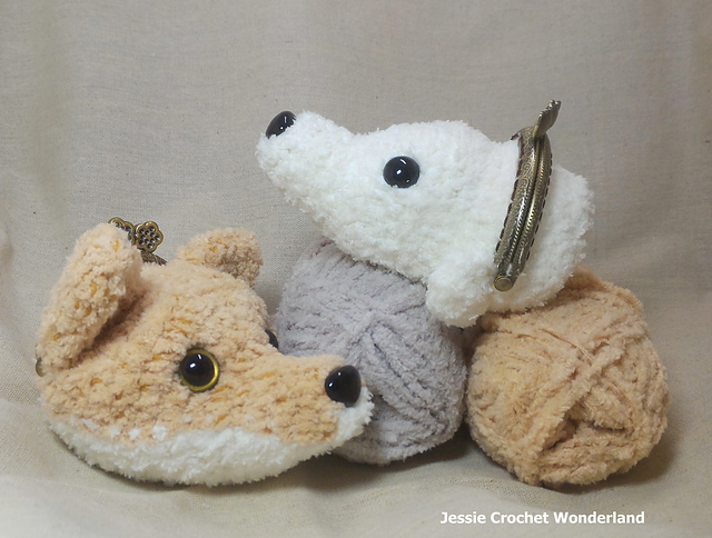 Polar Bear and Fox Purse