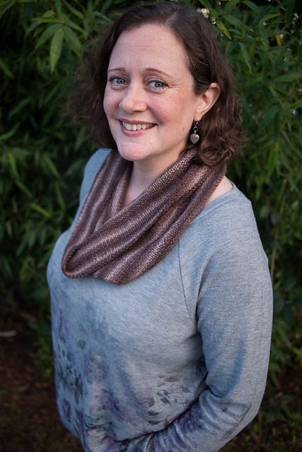 Chocolate Tweed Cowl
