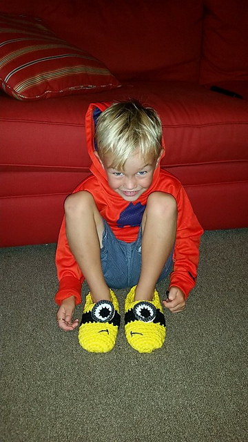 Children's Minion Inspired Slippers