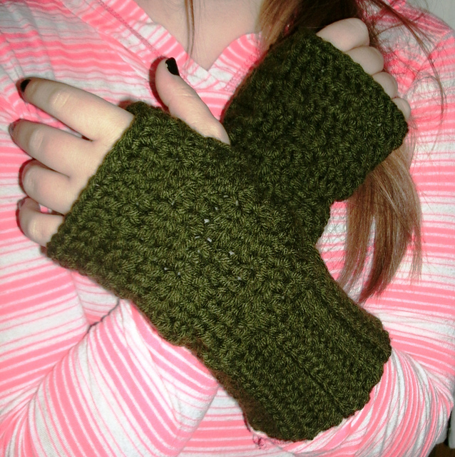 Basket Weave Wristers