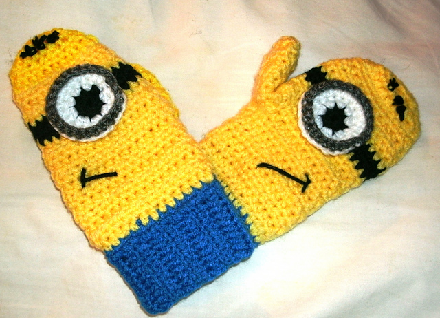 Minion Inspired Mittens