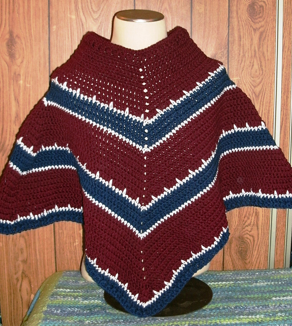Striped Poncho