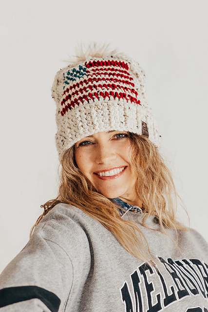 America Proud Slouchy Beanie