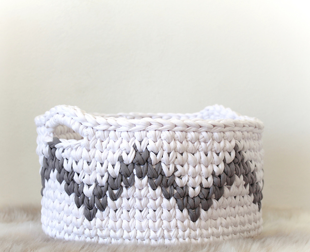 Chevron Organizing Basket