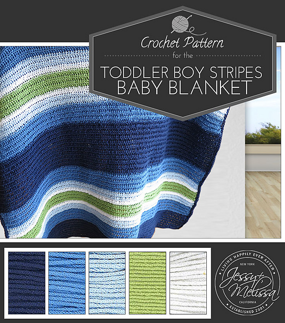 Toddler Boy Stripes Baby Blanket