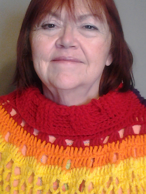 GOD'S PROMISE Rainbow Afghan and Poncho