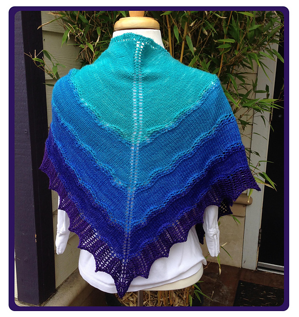 Tidal Twilight Shawl
