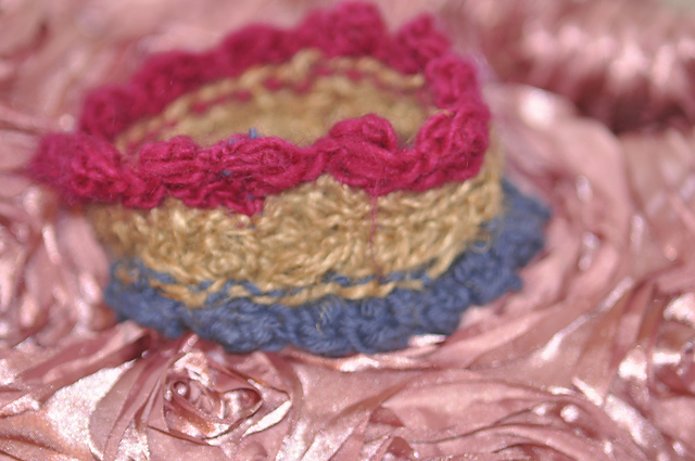 Three Color Bobble/Cable Bracelet
