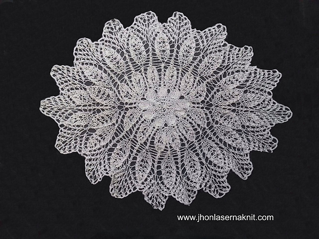 wheat spikes doily