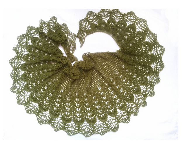 Sparks Waves Shawl