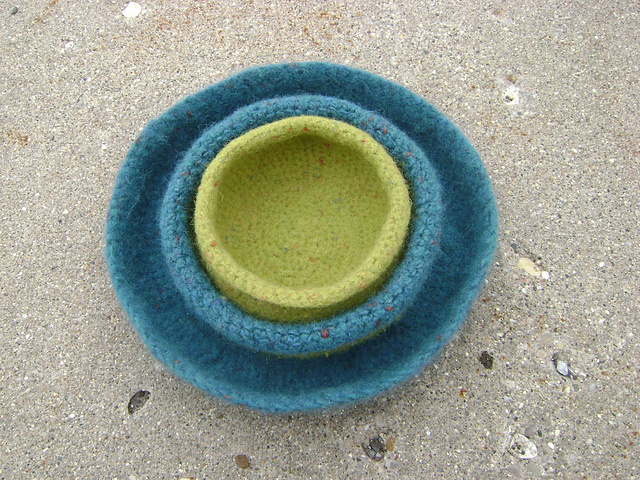 Crochet Felt Bowls