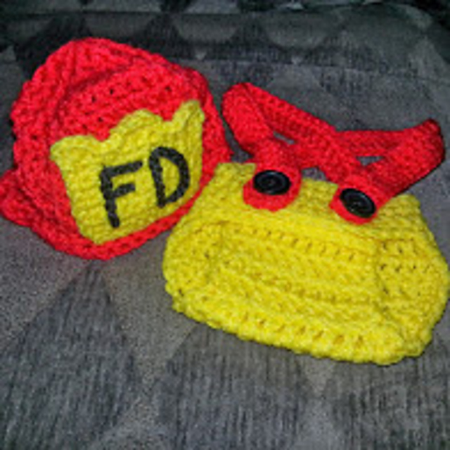 Fireman baby set