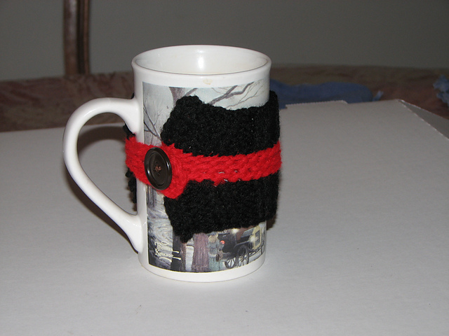 "Button It" Coffee Cozy