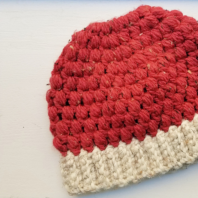 Puff Stitch Ponytail Hat