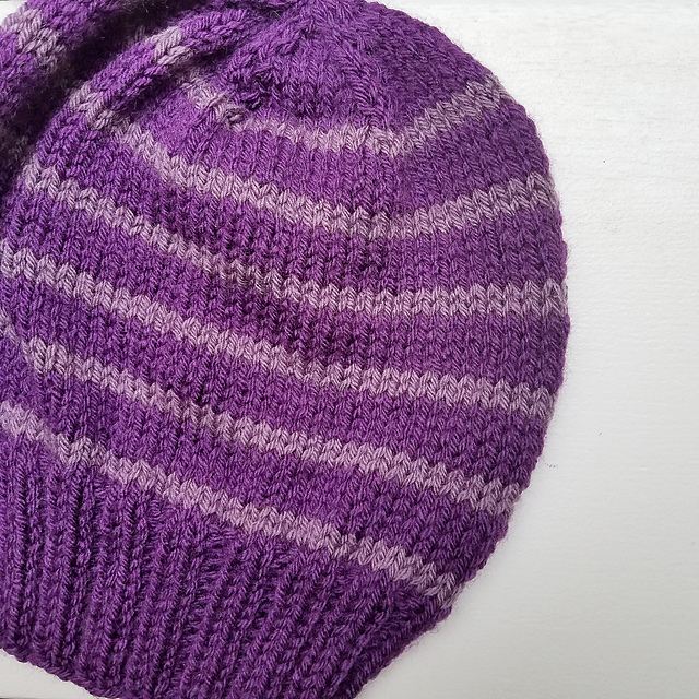 Striped Slouchy Hat