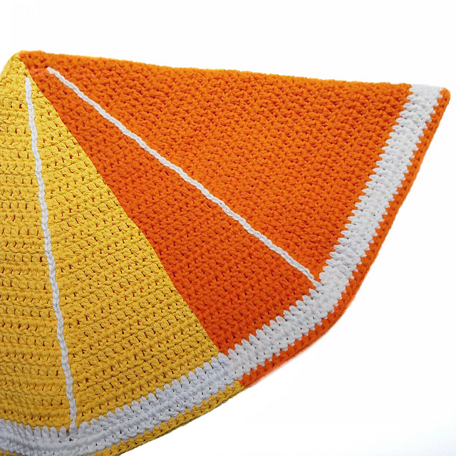 Orange OR Lemon Half Circle Rug