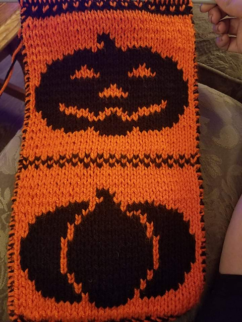 Pumpkin Double Knit Scarf