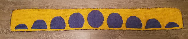 Sunrise, Sunset Double Knit Scarf