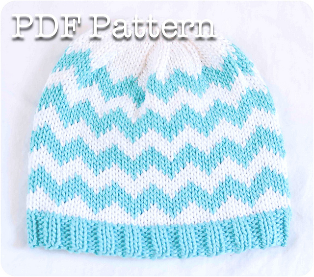 Chevron Baby Hat