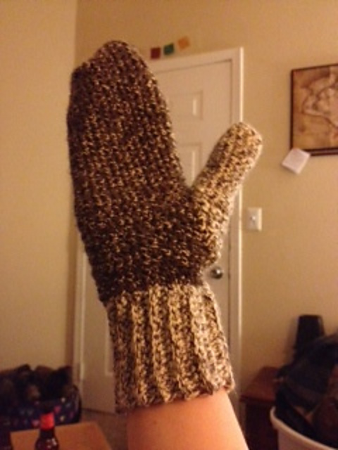 Crochet Mittens in the Round