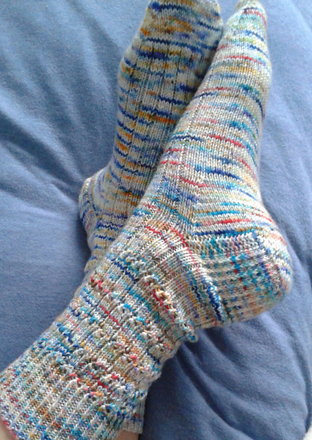 Ribs and Lace Socks
