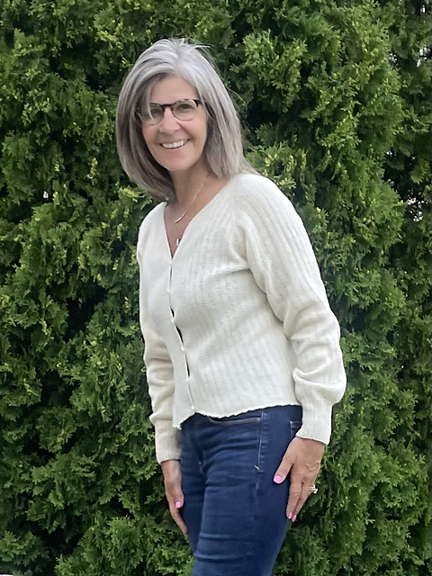 Devonia cardigan, with, or without ruffles