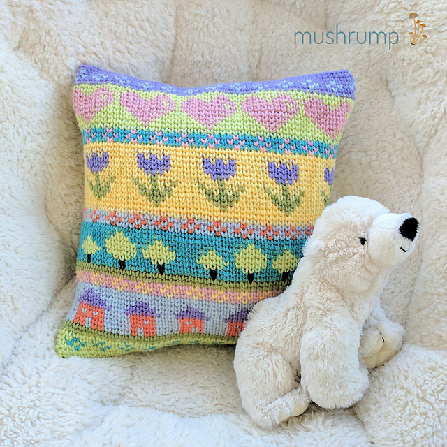 Cheery Fair Isle Pillow