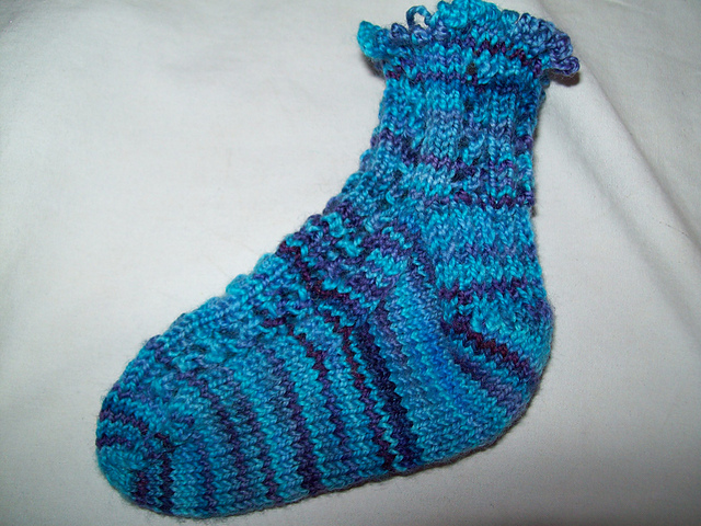 Eyelet Rib Lacy Baby Socks