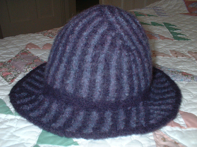 Bottoms Up! Hat with 3-Section Brim