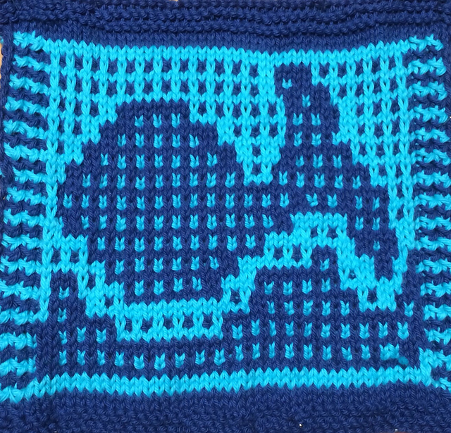 Dishcloth in Mosaic #12, Fish