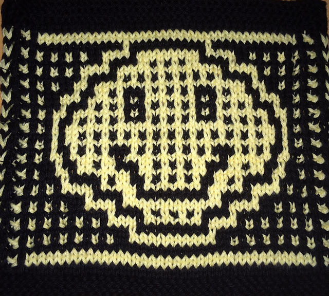 Dishcloth Mosaic #24, Smiley