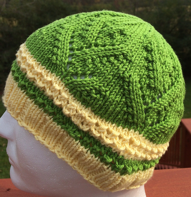 Hat #1 in Leafy Lace