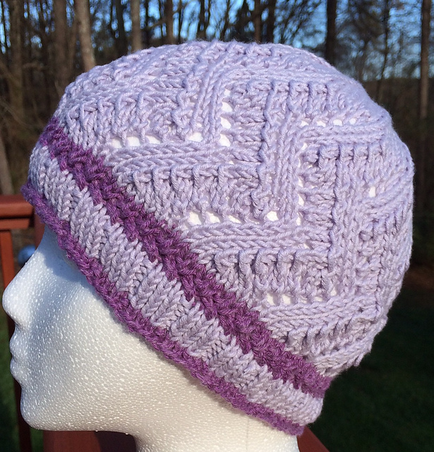 Hat #3 Zig Zaggy Lace
