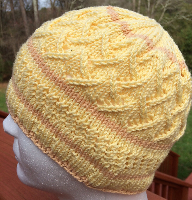 Hat #5 Stacked Eyelets