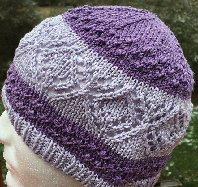 Hat #19 Lace Diamonds