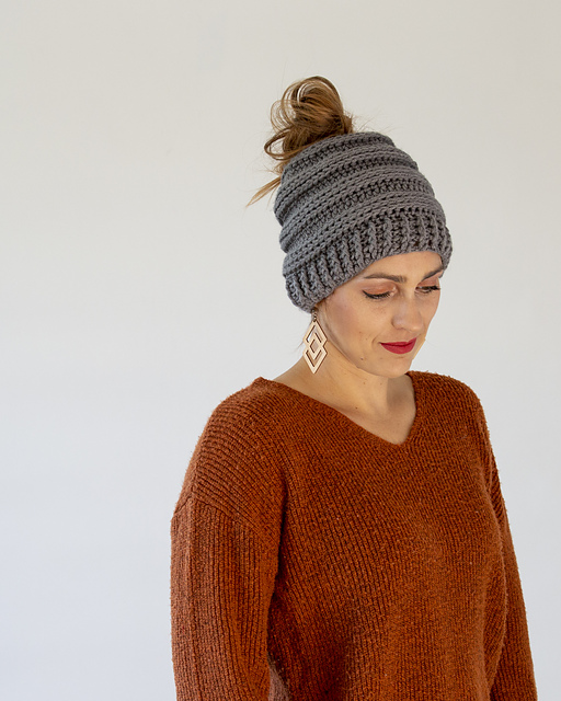 Messy Bun Beanie