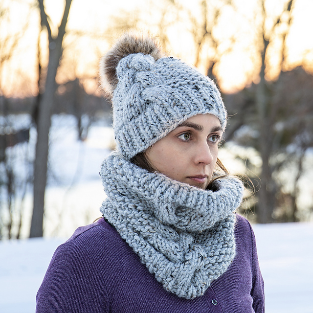 Braided Beanie and Cowl