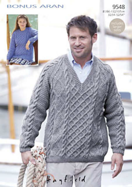 Round or V-Neck Sweater