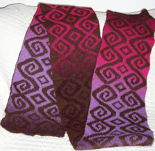 Double Scroll Scarf