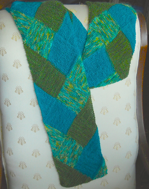Faux braided scarf