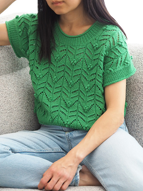 Ravelry: Summer Snow Tee pattern by Joanna Ang