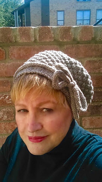 Trinity Stitch Slouchy Hat