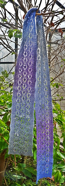 One Skein Daisy Lace Scarf