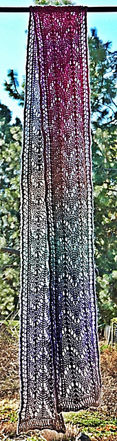 One Skein Fishtail Lace Scarf