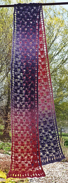 One Skein Lacy Hyacinth Scarf