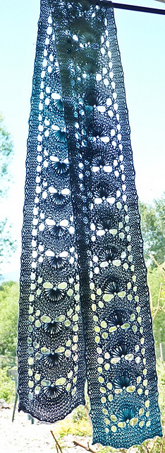 One Skein Shell Lace Scarf