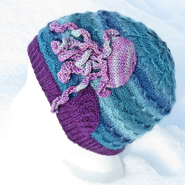 Jellyfish in the Waves Beanie
